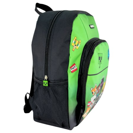 Rucsac cu două compartimente, 40x30x15 cm, bretele ajustabile și întărite, multicolor, Happy, Minecraft [2]