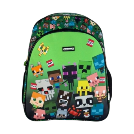 Rucsac cu două compartimente, 40x30x17 cm, bretele ajustabile și întărite, multicolor, Happy, Minecraft [2]