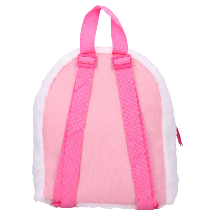 Rucsac din pluș, cu două compartimente, 26x21x11 cm, alb, Happy, Hello Kitty [3]