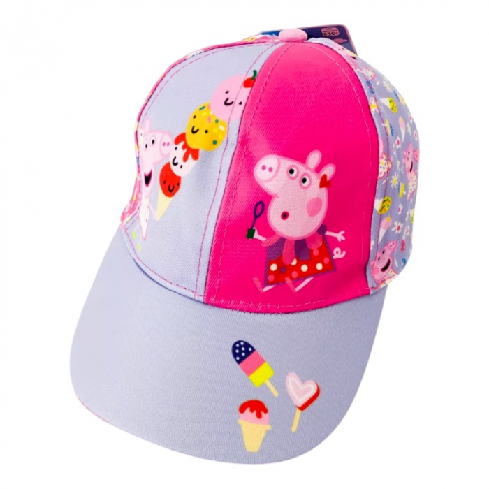 Sapca tip baseball, pentru fete, multicolor, marimea 52 cm, So Fun, Peppa Pig [1]