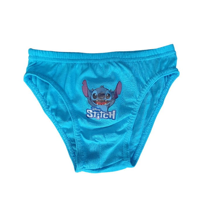 Set 3 perechi chiloți băieți, albastru, 100% bumbac, Happy, Stitch [4]