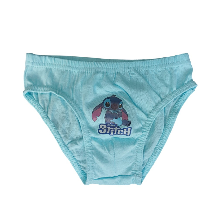 Set 3 perechi chiloți băieți, albastru, 100% bumbac, Happy, Stitch [5]