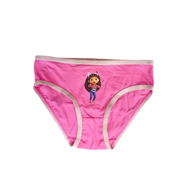 Set 3 perechi chiloți fete, multicolor, 100% bumbac, Happy, Gabby's Dollhouse [5]