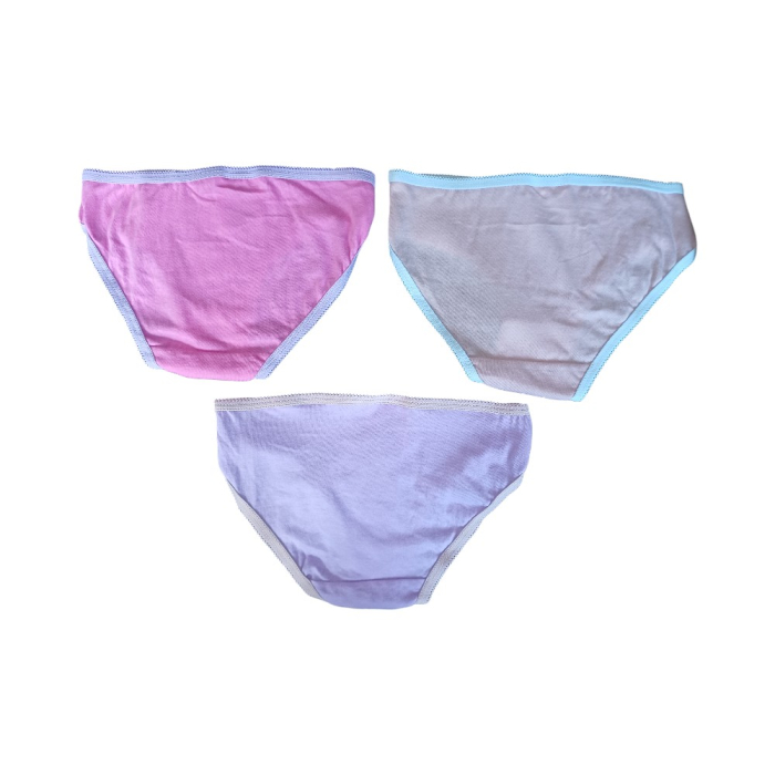 Set 3 perechi chiloți fete, roz, 100% bumbac, Happy, Bluey [2]