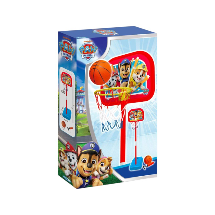 Set baschet cu minge și pompă, coș reglabil, înălțime reglabilă 106 cm, bază stabilă, 3 ani+, Multicolor, Paw Patrol [3]