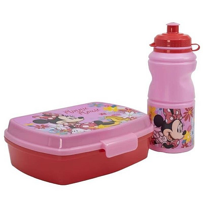 Set cutie sandwich și sticlă pentru lichide, 400 ml, multicolor, Spring Look, Minnie Mouse, Disney [2]