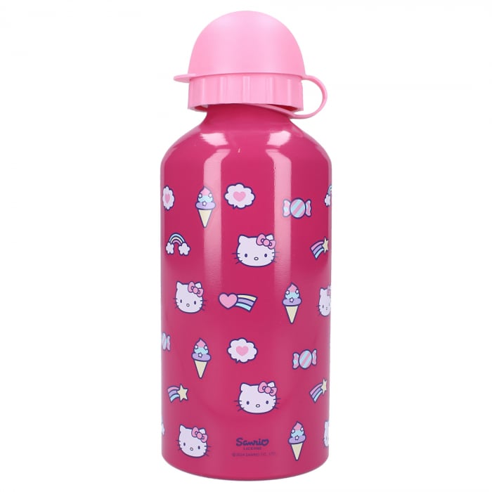 Sticla apa din aluminiu, multicolor, capacitate 500 ml, Really Refreshing, Hello Kitty [3]