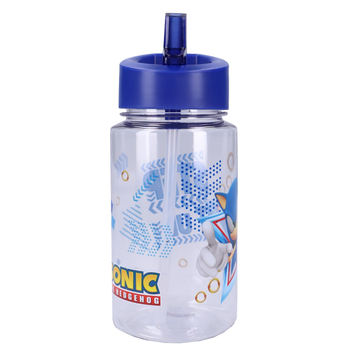 Sticlă pentru apă din plastic fara BPA, 450 ml, multicolor, Happy, Sonic [4]