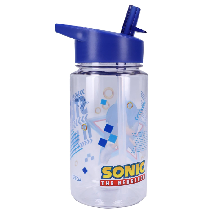 Sticlă pentru apă din plastic fara BPA, 450 ml, multicolor, Happy, Sonic [2]