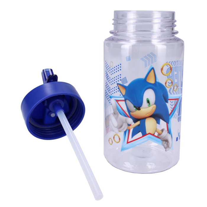 Sticlă pentru apă din plastic fara BPA, 450 ml, multicolor, Happy, Sonic [6]