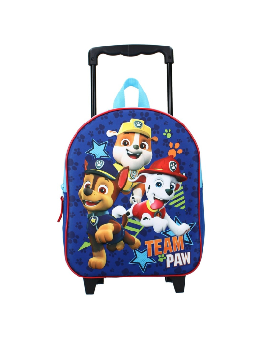 Troler 3D, cu un compartiment, 32x26x11 cm, bretele ajustabile și întărite, albastru, Happy, Paw Patrol [2]