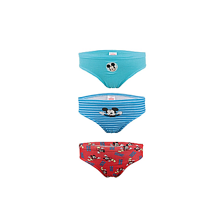 Chiloti si boxeri - Set 3 chiloți pentru băieți, 100% bumbac, multicolor, Mickey Mouse