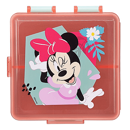 Cutie sandwich, multicompartimente, multicolor, fără BPA, Being, Minnie Mouse [2]