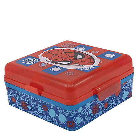 Cutii sandwich - Cutie sandwich, multicompartimente, multicolor, fără BPA, Arachnid, Spiderman