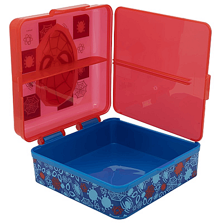 Cutie sandwich, multicompartimente, multicolor, fără BPA, Arachnid, Spiderman [3]