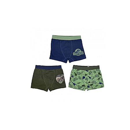 Chiloti si boxeri - Set 3 perechi boxeri pentru băieți, multicolor, 100% bumbac, Jurassic World