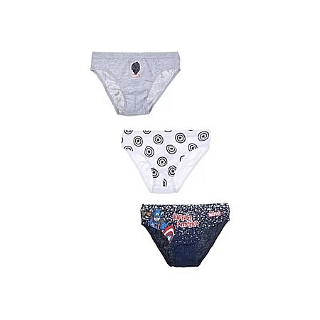 Imbracaminte copii - Set 3 chiloți pentru băieți, 100% bumbac, multicolor,Fight, Avengers