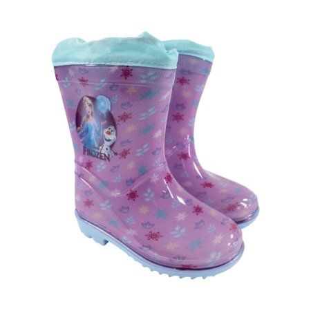 Cizme de ploaie cu șnur, mov, Happy, Frozen [1]