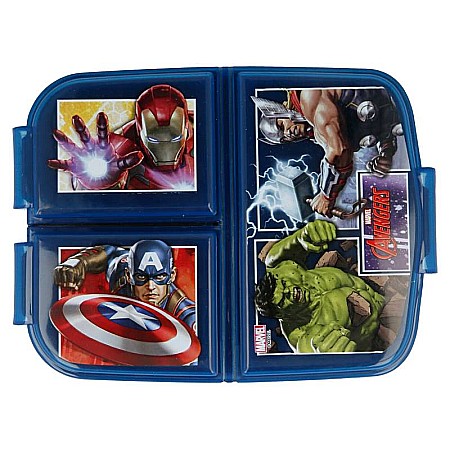Cutii sandwich - Cutie sandwich, multicompartimente, pentru copii, multicolor, fără BPA, Avengers