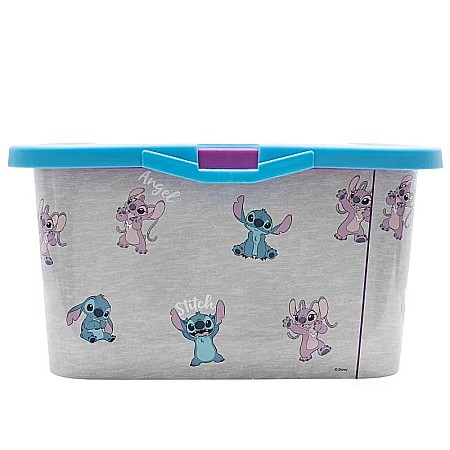 Cutie pentru depozitare, din plastic, cu capac, 13 L, multicolor, 39x29x15 cm, Stitch and Angel [1]