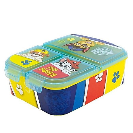 Cutii sandwich - Cutie sandwich, multicompartimente, multicolor, fără BPA, Pup Power, Paw Patrol