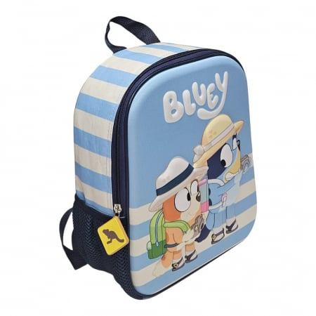 Ghiozdan 3D, 29x24x12 cm, multicolor, bretele ajustabile si captusite, Tourist, Bluey [1]
