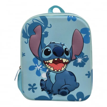 Ghiozdan 3D, 30x24x12 cm, multicolor, bretele ajustabile si captusite, Happy Stitch