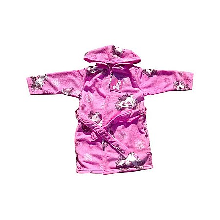 Halate de baie - Halat de baie pentru copii, glugă și buzunare laterale, multicolor, Unicorn