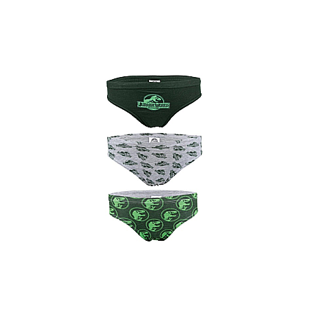 Chiloti si boxeri - Set 3 chiloți pentru băieți, 100% bumbac, multicolor, Danger, Jurassic World