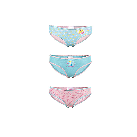 Chiloti si boxeri - Set 3 chiloți pentru fetițe, 100% bumbac, multicolor,The Princess, Disney