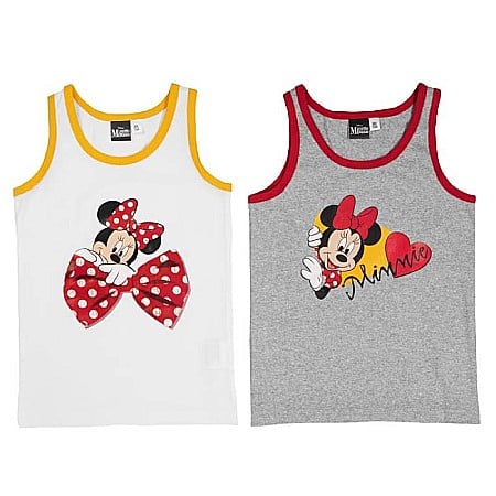 Maiouri - Set 2 maiouri fetițe, alb/gri, Minnie Mouse, Disney