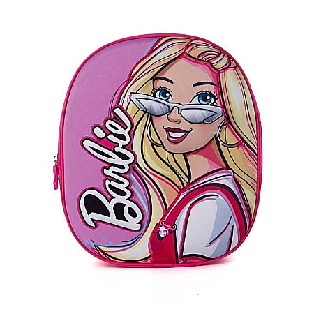 Ghiozdane si rucsacuri - Ghiozdan grădiniță 3D, 30x10x25 cm, bretele ajustabile și întărite, multicolor, Barbie