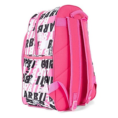Ghiozdan ergonomic, cu două compartimente și două buzunare laterale, 40x27x15 cm, bretele ajustabile și întărite, multicolor, Barbie [1]