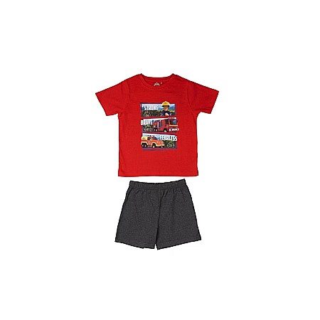 Pijamale - Pijama copii, cu mânecă scurtă, multicolor, Strong, Fireman Sam