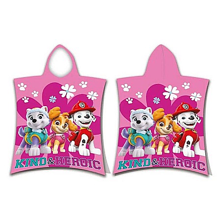 Poncho copii, Paw Patrol, 50x115cm, Roz [1]