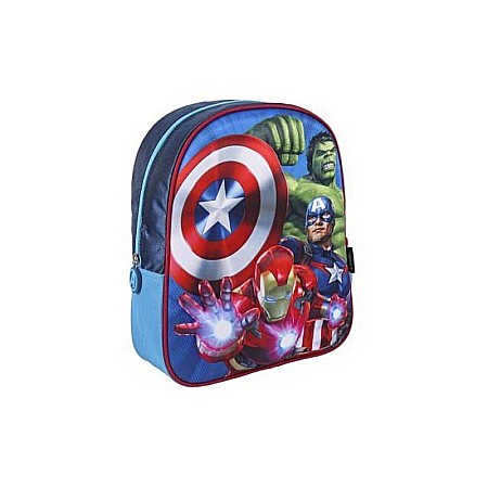 Ghiozdane si rucsacuri - Rucsac copii AVENGERS 3D, albastru, 26x31x10 cm