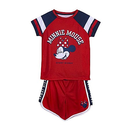 Seturi 2 piese - Set 2 piese, tricou și pantaloni scurți, roșu, Minnie Mouse, Disney