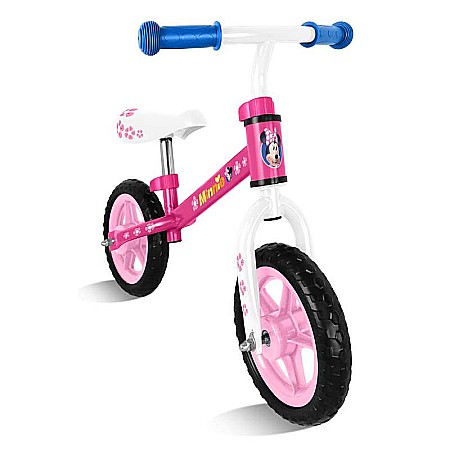 Bicicleta fără pedale pentru copii, multicolor, +2 ani, cadru oțel, șa reglabilă, mânere anti-strivire, Minnie Mouse [2]