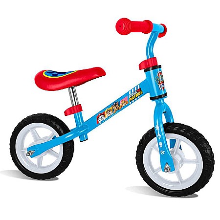 Bicicleta fără pedale pentru copii, multicolor, +2 ani, cadru oțel, șa reglabilă, mânere anti-strivire, Paw Patrol