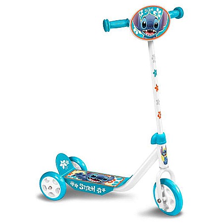 Trotinete - Trotinetă pentru copii cu 3 roți, multicolor, 2-5 ani, max 20 kg, ghidon reglabil, platformă antialunecare, Stitch