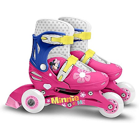 Role reglabile 2 în 1 pentru copii, multicolor, mărimea 27-30, Minnie Mouse