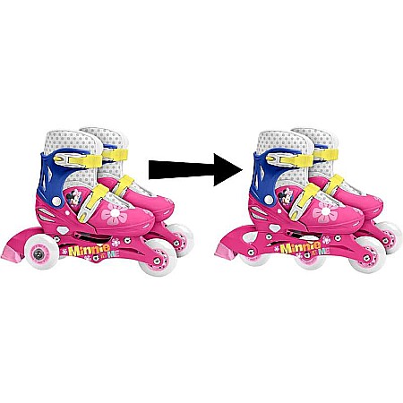 Role reglabile 2 în 1 pentru copii, multicolor, mărimea 27-30, Minnie Mouse [2]