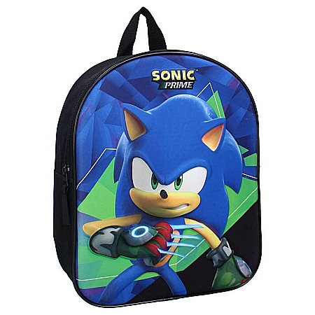 Ghiozdane si rucsacuri - Ghiozdan grădiniță Sonic, 3D, 32x26x11 cm