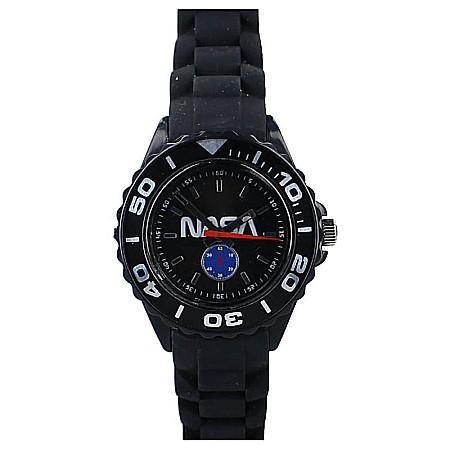 Ceas de mână copii, negru, curea din silicon, With this fun NASA [2]