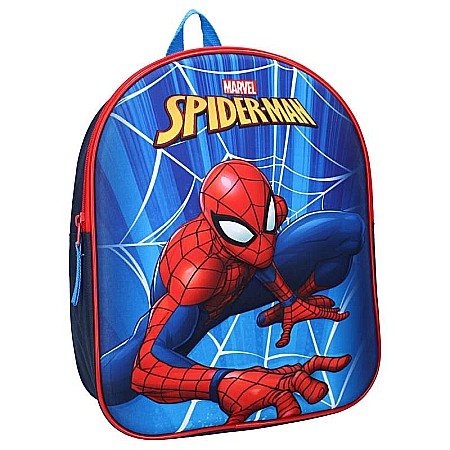 Ghiozdan 3D, Vadobag, Spiderman Stop Laughing, cu bretele ajustabile și căptușite, multicolor, 32x26x11 cm [1]