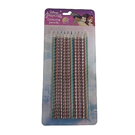 Rechizite - Set 10 creioane colorate, multicolor, Princess, Disney