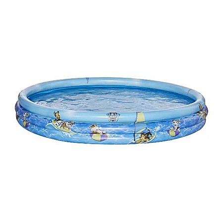 Jucarii - Piscină Happy People Gonflabilă cu 3 Inele și Imprimeu Paw Patrol 150 x 25 cm
