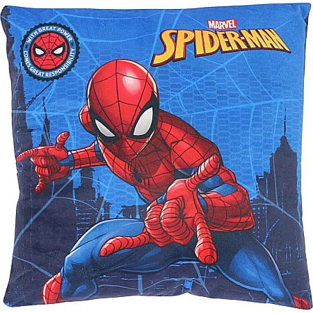 Pernă multicolor cu două fețe, 40x40 cm, Fight, Spiderman [0]