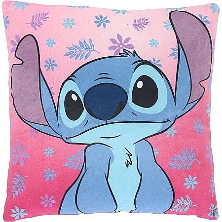 Pernă multicolor cu două fețe, 40x40 cm, Stitch, Disney