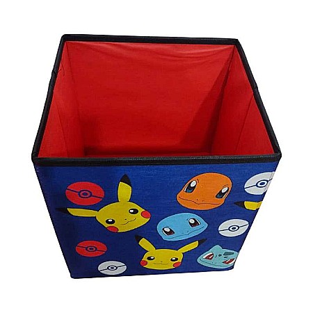 Taburet Pliabil cu Spațiu de Depozitare, Tip Cutie, Multicolor, Sarcină Maximă 80 kg, 30x30x30 cm, Pokemon [3]